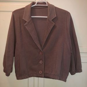 American Apparel cropped vintage blazer/cardigan